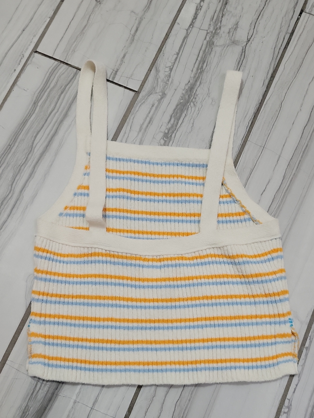 BDG Striped Ribbed Crop Tank - Picture 4 of 5
